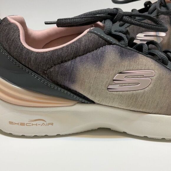 Skechers Skech-Air Grey and Pink Sneakers, 9. Memory Foam - Picture 15 of 16